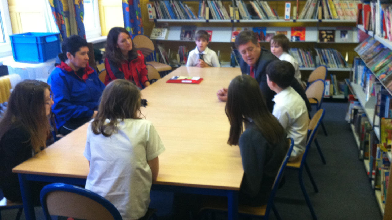 Wardie Primary School saddle up and show the transport minister how its ...