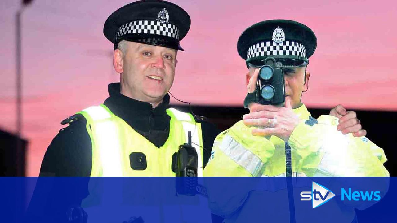 Cardboard cut out of PC James Graham used in bid to cut speeding in Fife