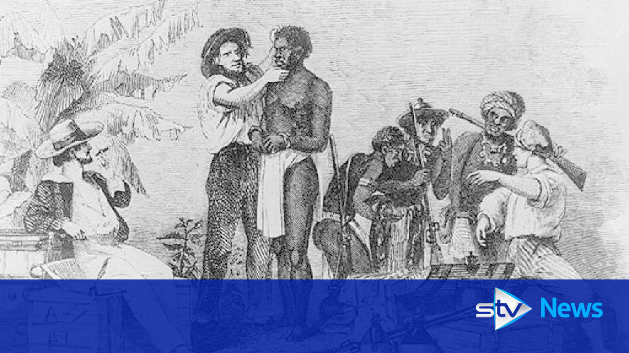 The interactive map highlighting Edinburgh's role in the slave trade