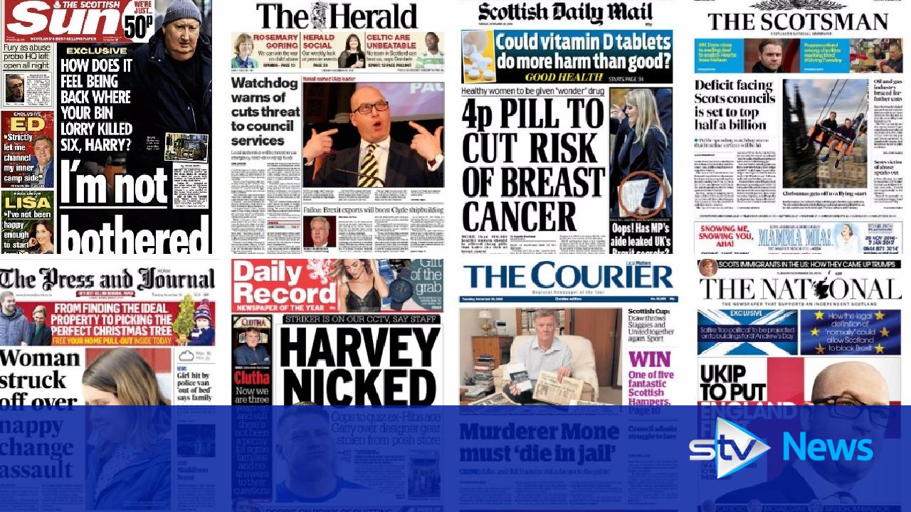 Front pages: Stories making headlines in Scotland on Tuesday