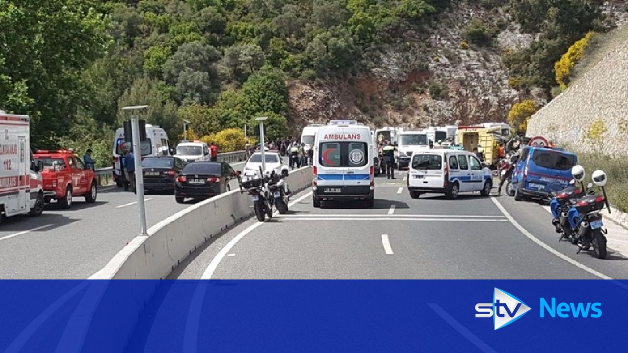 Dozens dead after tour bus falls 50ft down Turkish cliff