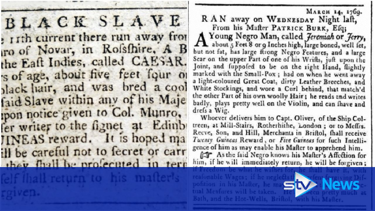 Runaway slave adverts from 1700's UK newspapers revealed