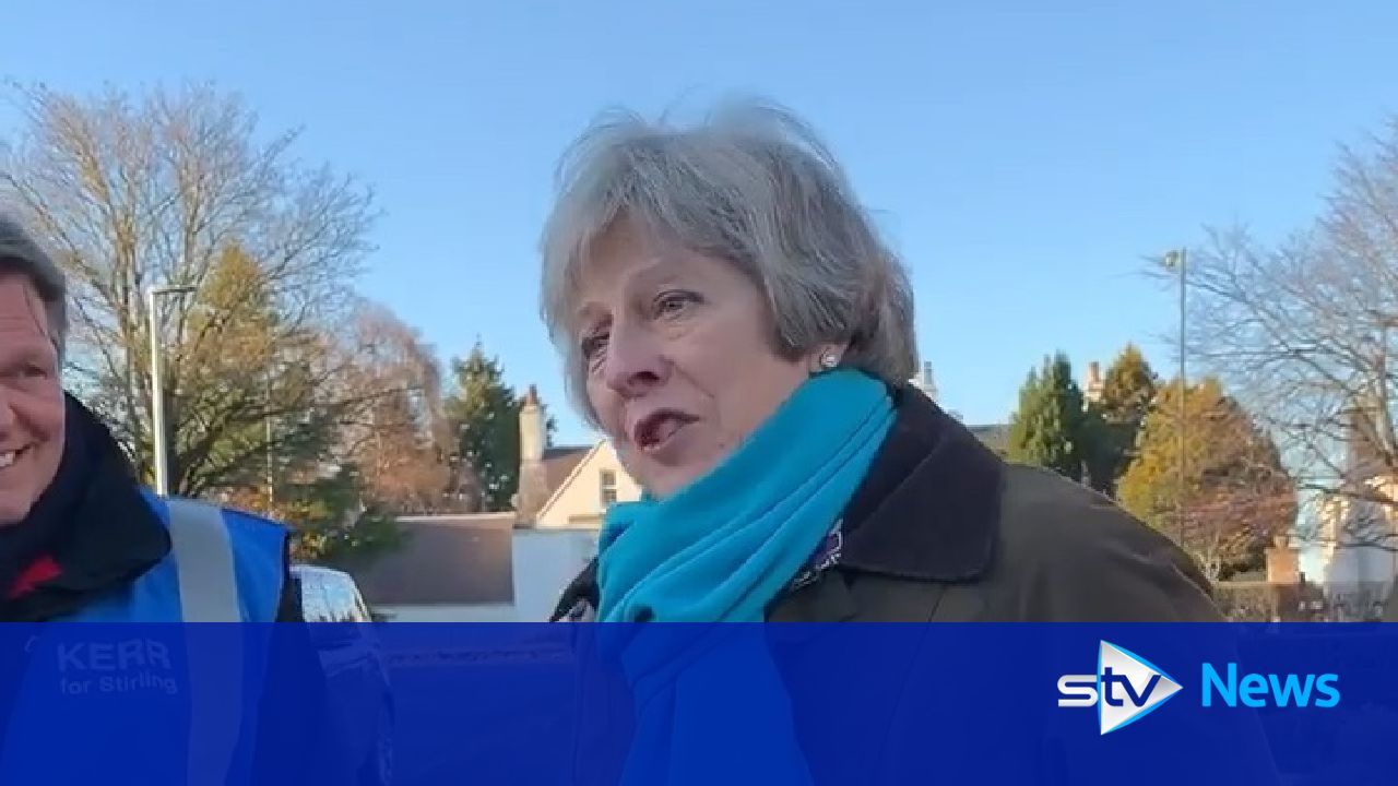 Theresa May campaigns in Stirling for Scottish Tories - STV News