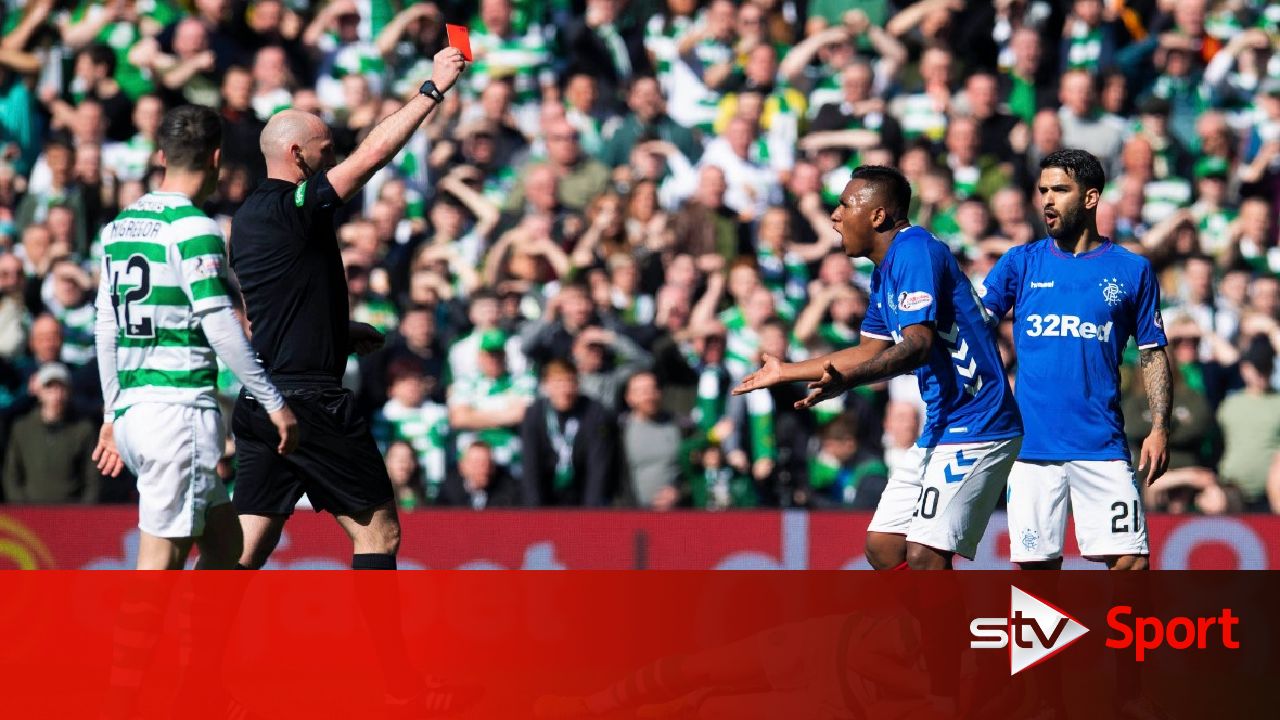 Alfredo Morelos says sorry for red card against Celtic