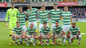Celtic team to play Linfield away, July 2017