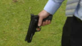Airgun: Pupils believed the weapon was a real firearm.
