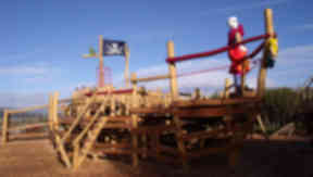 Neverland: Captain Hook is one of the characters in the park.