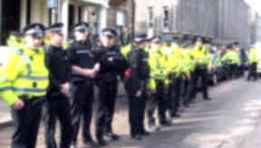 Police: Several officers were deployed following the protest.