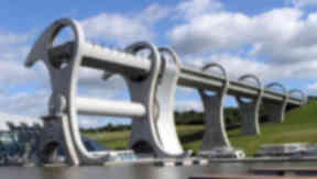 Falkirk Wheel: Connects the Forth and Clyde Canal with the Union Canal.