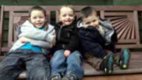 Family project: Jack has had help from his brother's Toby and Noah.