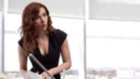 Filming: Scarlett Johansson in Scotland for new movie.