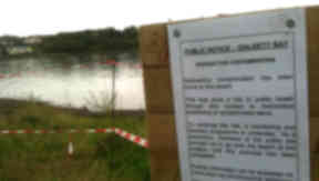 Dalgety Bay: The beach clean-up has been delayed.