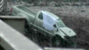 Crash: Driver David Bowes died after pickup plunged from bridge.