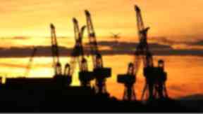 Clyde cranes: Glasgow's shipbuilding industry is largely a thing of yesteryear.