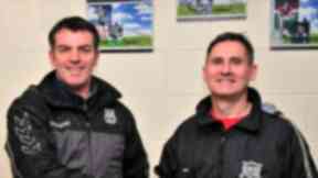 Tony Gallagher and Jimmy Kerr East Kilbride Thistle.