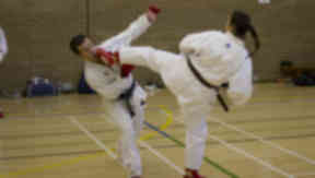 Generic picture of karate taken at Swansea University. Quality image.