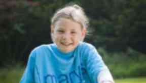 Martha Payne in Mary's Meals t-shirt.