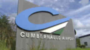 Cumbernauld Airport: Both helicopters were carrying passengers (file pic).
