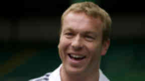 Crash: Sir Chris Hoy.