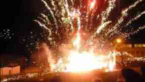 Firework display goes mental at Pentland Community Centre, Oxgangs.