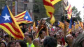 Catalan independence rally, Barcelona, Catelonia