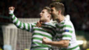 Kris Commons and Charlie Mulgrew, Celtic 2-1 Spartak Moscow, December 2012.