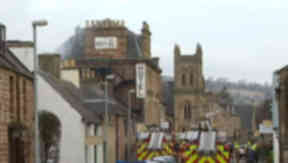 Fire at the Royal Hotel in Dingwall Feb 11 2013