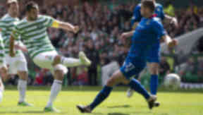 Joe Ledley netted Celtic's second goal in the 4-1 win over Inverness.