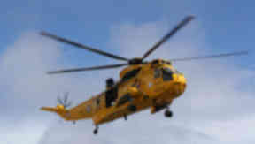 RAF search and rescue helicopter