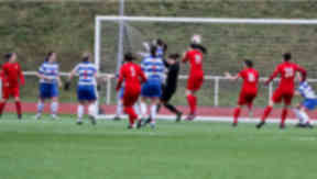 Ashley McDonald scores the winner for Hamilton Accies against Kilwinning.