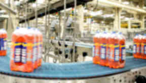 Generic of some Irn-Bru bottles at a factory owned by AG Barr