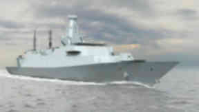 Warship: Project to build eight Type 26 frigates on the Clyde delayed (file pic).