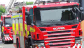 Fire: Residents were evacuated.