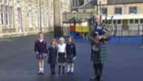 Gaelic school Edinburgh Bun-sgoil Taobh na Páirce, first day.