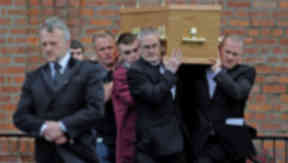 Funeral: Mark O'Prey was laid to rest.
