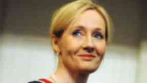 Author JK Rowling during a ceremony where she was given the Edinburgh University Benefactor's award