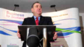 Alex Salmond, speaking at Business for Scotland event in Aberdeen on 17/02/2014.
