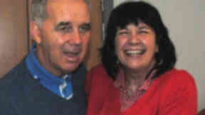 Campaign: Mrs Kopel with husband Frank.