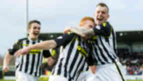 Conor Newton, John McGinn, Gregg Wylde, St Mirren, March 2014.