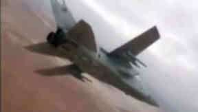 Iraq War: A tornado aircraft from RAF Leuchars in action.
