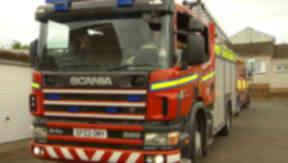 Emergency services: Rescued a man from a flat.