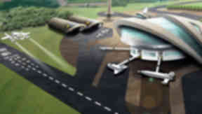 Stornoway Spaceport: Concept art of how the base could look.