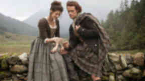 Outlander: Caitriona Balfe and Sam Heughan have been praised for their voice work (file pic).