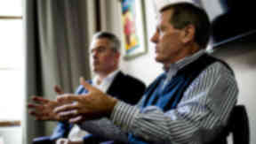 Dave King speaks to the press at the Level 5PR offices about his thoughts on Rangers' future.
