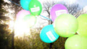 Maggie's Centre balloons