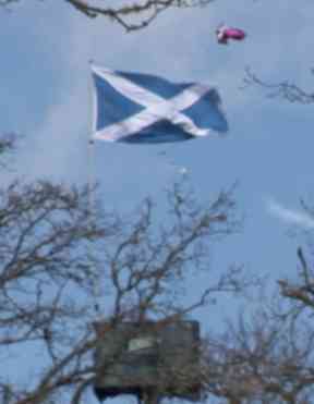 Cherry picker at Strathallan Estate, new site of T in the Park.