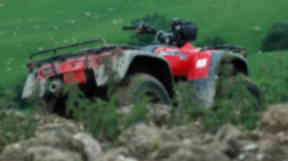 Quad bike: Alarm was raised by member of the public (file pic).