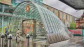 New entrance: Part of the revamp at St Enoch.
