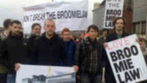 Broomielaw protest: Call to halt development.