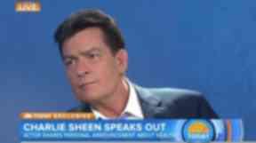 Charlie Sheen on the Today show.